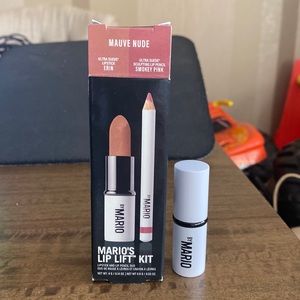 Mario lip lift ultra suede lipstick in Erin. Lipstick from lip kit. No lipliner